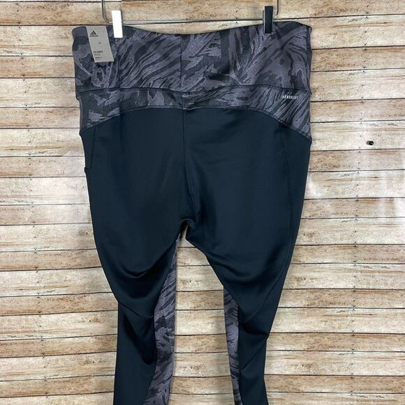 NWT RARE Adidas ZOE SALDANA Pink HIGH RISE 7/8 Leggings 4X ACTIVEWEAR GYM TIGHTS - Picture 3 of 7